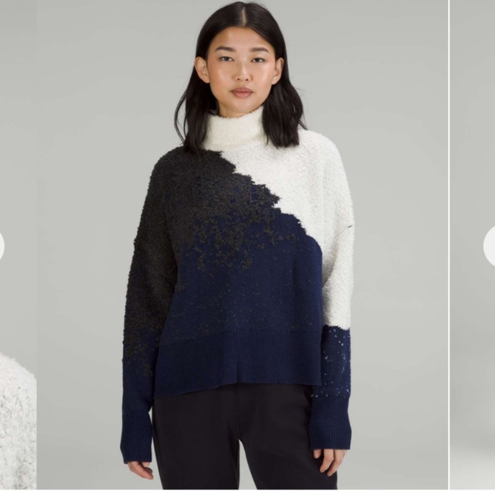 Lululemon Ombré Knit Textured Turtleneck